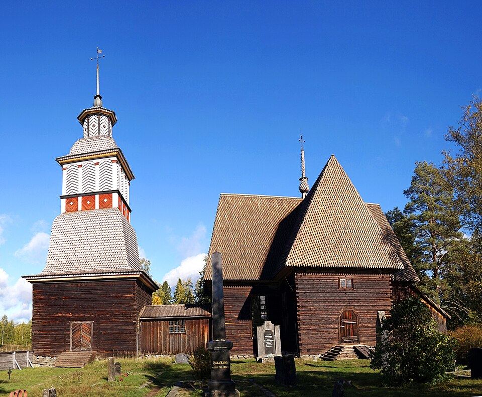 vieille église de Petäjävesi, Finlande (2018)