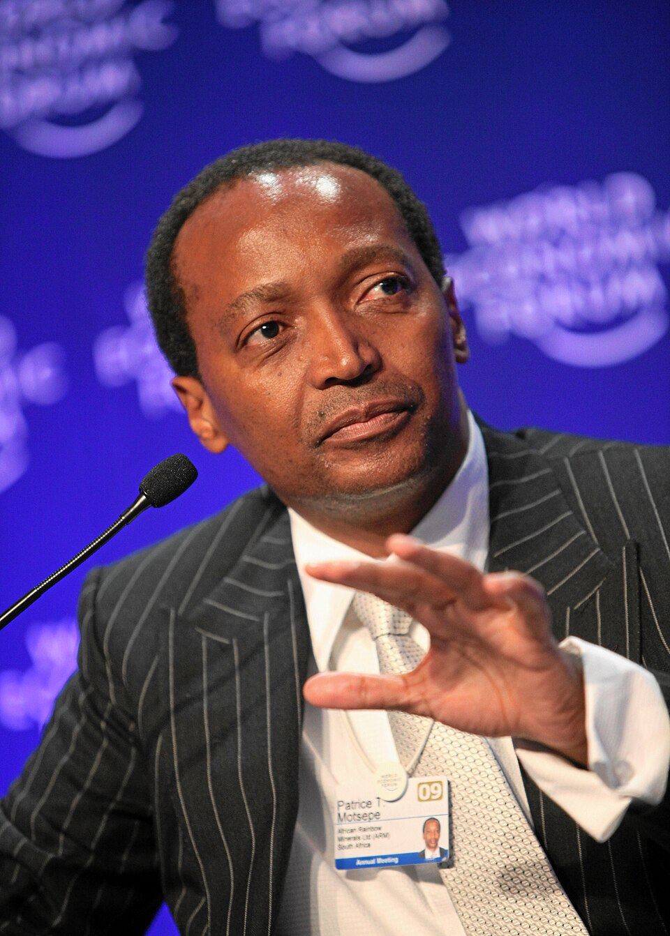 Patrice Motsepe, homme d'affaires sud-africain et president de la CAF